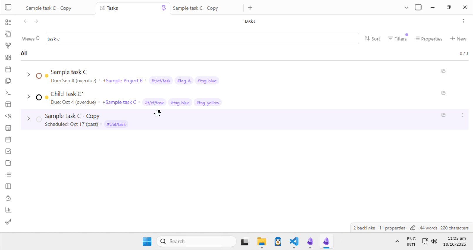 Hide identification tags demo