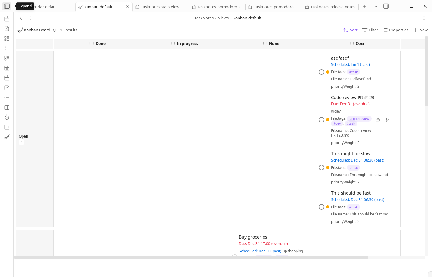 Kanban view